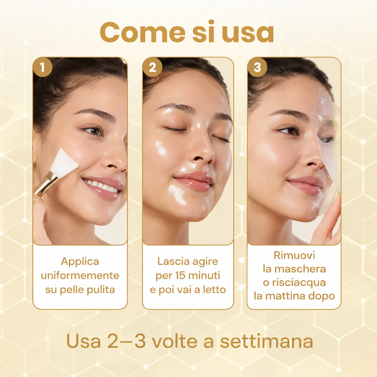 Glow Renewall Mask-Maschera notturna all'acido Cogico Curcuma e Collagene