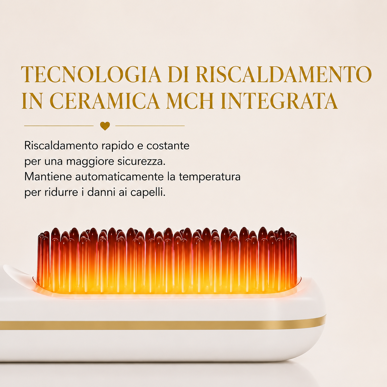 SilkBrush - Spazzola lisciante in Ceramica con Temperatura regolabile